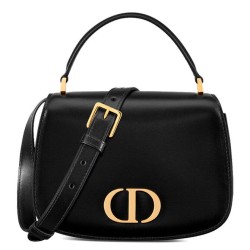 Perfette Qualità Repliche Borsa a marsupio Dior 30 Montaigne Avenue Media Nero Imitazione