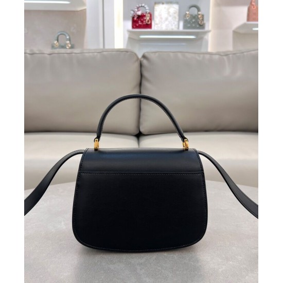 Perfette Qualità Repliche Borsa a marsupio Dior 30 Montaigne Avenue Media Nero Imitazione