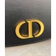 Perfette Qualità Repliche Borsa a marsupio Dior 30 Montaigne Avenue Media Nero Imitazione