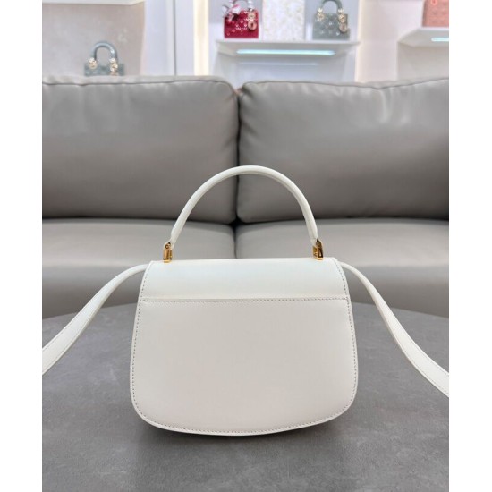 Migliore Repliche Borsa a marsupio Dior 30 Montaigne Avenue Media Crema Economiche Outlet Online