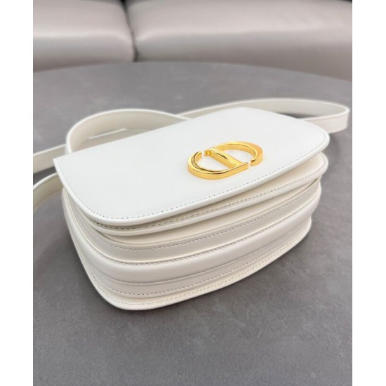 Migliore Repliche Borsa a marsupio Dior 30 Montaigne Avenue Media Crema Economiche Outlet Online