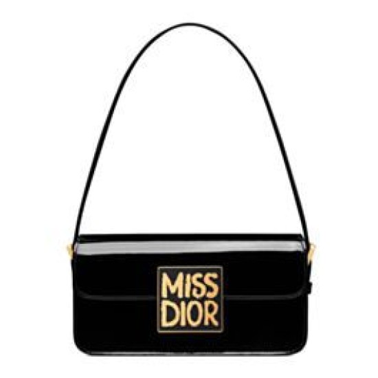 Replica perfetta Dior Miss Dior Flap Bag Nero Imitazione Outlet Online