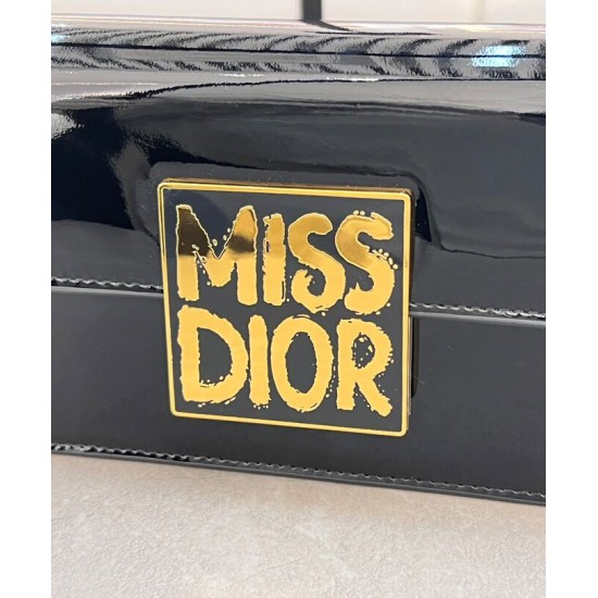 Replica perfetta Dior Miss Dior Flap Bag Nero Imitazione Outlet Online
