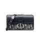 Replica perfetta Dior 30 Montaigne East-West Bag con catena Blu scuro Imitazione Outlet Online