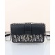 Replica perfetta Dior 30 Montaigne East-West Bag con catena Blu scuro Imitazione Outlet Online