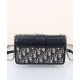 Replica perfetta Dior 30 Montaigne East-West Bag con catena Blu scuro Imitazione Outlet Online