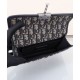 Replica perfetta Dior 30 Montaigne East-West Bag con catena Blu scuro Imitazione Outlet Online