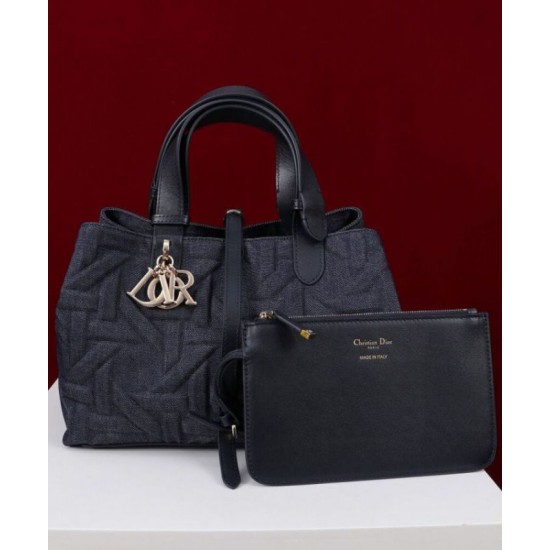 Migliore Repliche Borsa media Dior Toujours Blu Scuro Economiche Outlet Online
