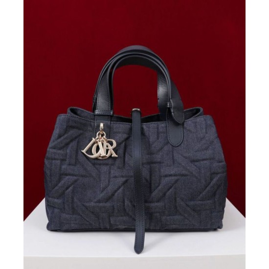 Migliore Repliche Borsa media Dior Toujours Blu Scuro Economiche Outlet Online
