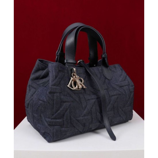 Migliore Repliche Borsa media Dior Toujours Blu Scuro Economiche Outlet Online