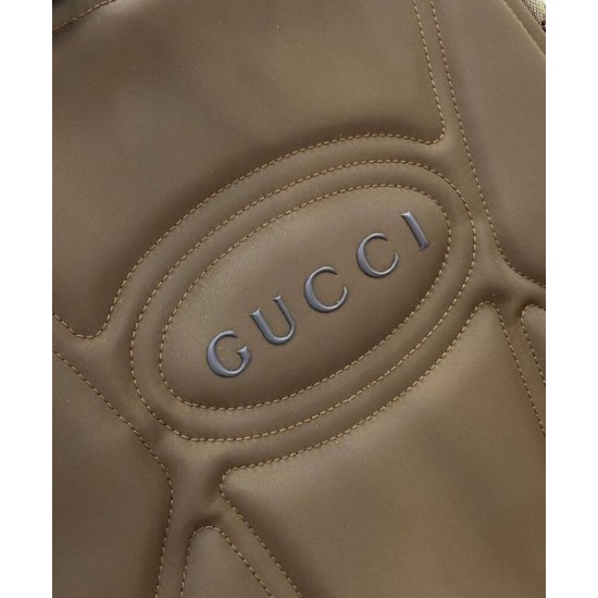 Replica perfetta Zaino grande Gucci con logo Gucci 800182 Albicocca Imitazione Outlet Online