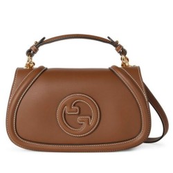 Replica perfetta Borsa Piccola con Manico Superiore Gucci Blondie 815714 Caffè Imitazione Outlet Online