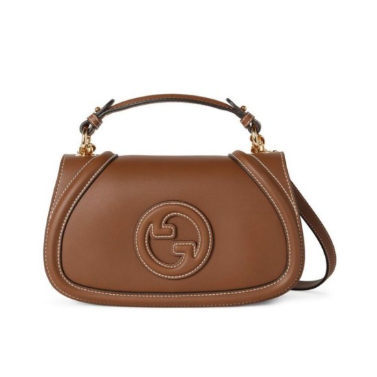 Replica perfetta Borsa Piccola con Manico Superiore Gucci Blondie 815714 Caffè Imitazione Outlet Online