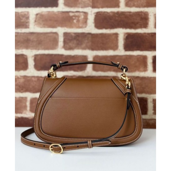 Replica perfetta Borsa Piccola con Manico Superiore Gucci Blondie 815714 Caffè Imitazione Outlet Online