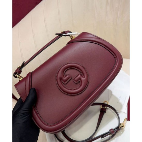Replica perfetta Borsa Piccola con Manico Superiore Gucci Blondie 815714 Malva Imitazione Outlet Online