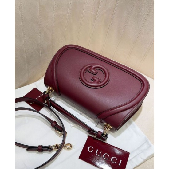 Replica perfetta Borsa Piccola con Manico Superiore Gucci Blondie 815714 Malva Imitazione Outlet Online