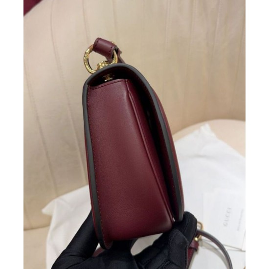 Replica perfetta Borsa Piccola con Manico Superiore Gucci Blondie 815714 Malva Imitazione Outlet Online