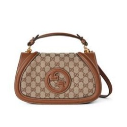 Perfette Qualità Repliche Borsa piccola Gucci Blondie con manico superiore 815714 Caffè Imitazione
