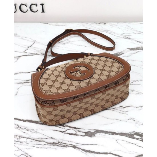 Perfette Qualità Repliche Borsa piccola Gucci Blondie con manico superiore 815714 Caffè Imitazione