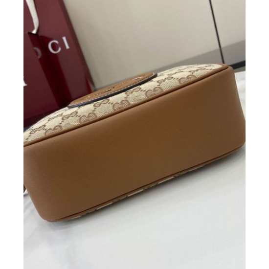 Replica perfetta Borsa a tracolla mini Gucci Blondie 820429 Caffè Imitazione Outlet Online
