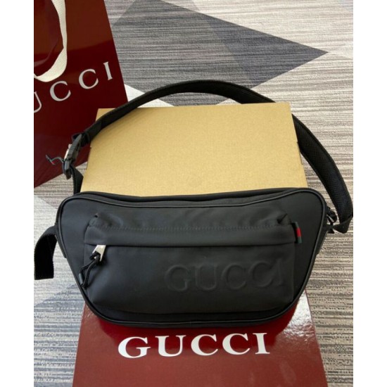 Migliore Replica Borsa a tracolla piccola Gucci con logo Gucci 802096 Nero Imitazioni Outlet Italia Replica perfetta Borsa a tracolla piccola Gucci con logo Gucci 802096 Nero Imitazione Outlet Online