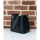 Borsa a secchiello Gucci GG Emblem Mini 815118 Nero Replica originale di alta qualità Perfette Qualità Repliche Borsa a secchiello Gucci GG Emblem Mini 815118 Nero Imitazione