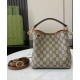 Miglior Falso Borsa a secchiello Gucci GG Emblem Mini 815118 Caffè Economiche Premium
