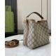 Miglior Falso Borsa a secchiello Gucci GG Emblem Mini 815118 Caffè Economiche Premium