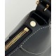 Migliore Repliche Borsa a tracolla media Gucci GG Emblem 815217 Nero Economiche Outlet Online
