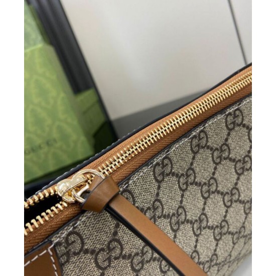Borsa a tracolla media Gucci GG Emblem 815217 Caffè Replica originale di alta qualità Replica perfetta Borsa a tracolla media Gucci GG Emblem 815217 Caffè Imitazione Outlet Online