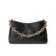 Migliore Repliche Borsa a tracolla piccola Gucci GG Emblem 815263 Nero Economiche Outlet Online