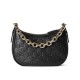 Miglior Falso Borsa a tracolla piccola Gucci con stemma GG 815409 Nera Economiche Premium