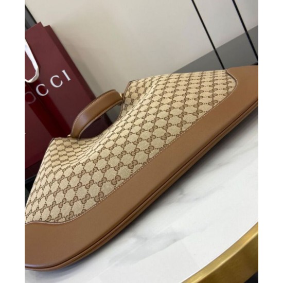 Replica perfetta Borsa a tracolla media Gucci B 815924 albicocca Imitazione Outlet Online