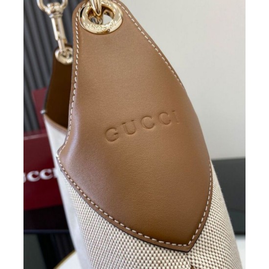 Replica perfetta Borsa a tracolla media Gucci B 815924 Crema Imitazione Outlet Online