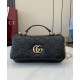Replica perfetta Borsa Mini con Manico Superiore Gucci GG Milano 806017 Nero Imitazione Outlet Online
