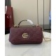 Perfette Qualità Repliche Borsa Mini con Manico Superiore Gucci GG Milano 806017 Malva Imitazione