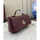 Perfette Qualità Repliche Borsa Mini con Manico Superiore Gucci GG Milano 806017 Malva Imitazione