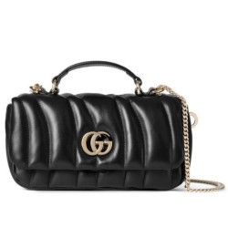Migliore Repliche Borsa Mini con Manico Superiore Gucci GG Milano Nero Economiche Outlet Online