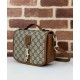 Replica perfetta Borsa a tracolla mini Gucci con stemma GG 815211 Caffè Imitazione Outlet Online