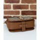 Replica perfetta Borsa a tracolla mini Gucci con stemma GG 815211 Caffè Imitazione Outlet Online