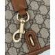Replica perfetta Borsa a tracolla mini Gucci con stemma GG 815211 Caffè Imitazione Outlet Online