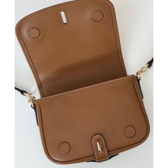 Replica perfetta Borsa a tracolla mini Gucci con stemma GG 815211 Caffè Imitazione Outlet Online