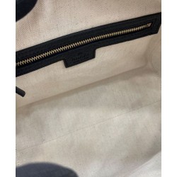 Perfette Qualità Repliche Borsa piccola con manico superiore Gucci GG Emblem 815255 Nera Imitazione