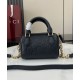 Perfette Qualità Repliche Borsa con manico superiore Super Mini Gucci GG Emblem 815256 Nera Imitazione
