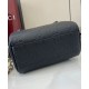 Perfette Qualità Repliche Borsa con manico superiore Super Mini Gucci GG Emblem 815256 Nera Imitazione