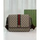 Replica perfetta Borsa Messenger Gucci Ophidia Media 761741 Caffè Scuro Imitazione Outlet Online