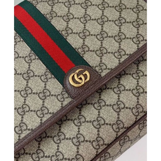 Replica perfetta Borsa Messenger Gucci Ophidia Media 761741 Caffè Scuro Imitazione Outlet Online