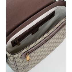 Replica perfetta Borsa Messenger Gucci Ophidia Media 761741 Caffè Scuro Imitazione Outlet Online