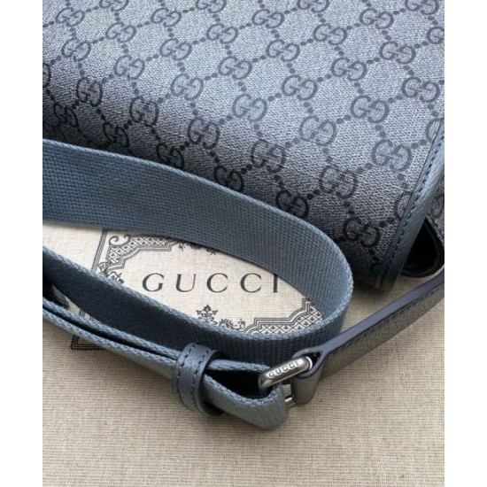 Miglior Falso Borsa Messenger Gucci Ophidia Media 761741 Grigio Scuro Economiche Premium