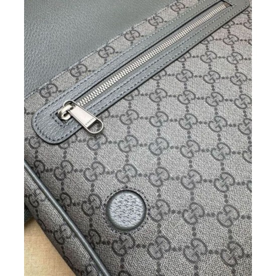 Miglior Falso Borsa Messenger Gucci Ophidia Media 761741 Grigio Scuro Economiche Premium